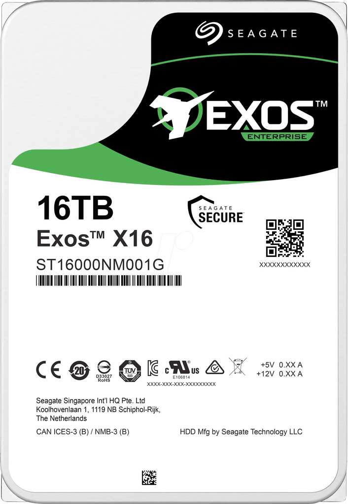 Seagate Exos Hard Drive 16 TB ST16000NM001G